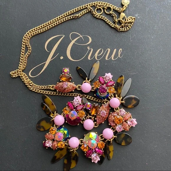 J. Crew long rhinestone necklace - Picture 4 of 8